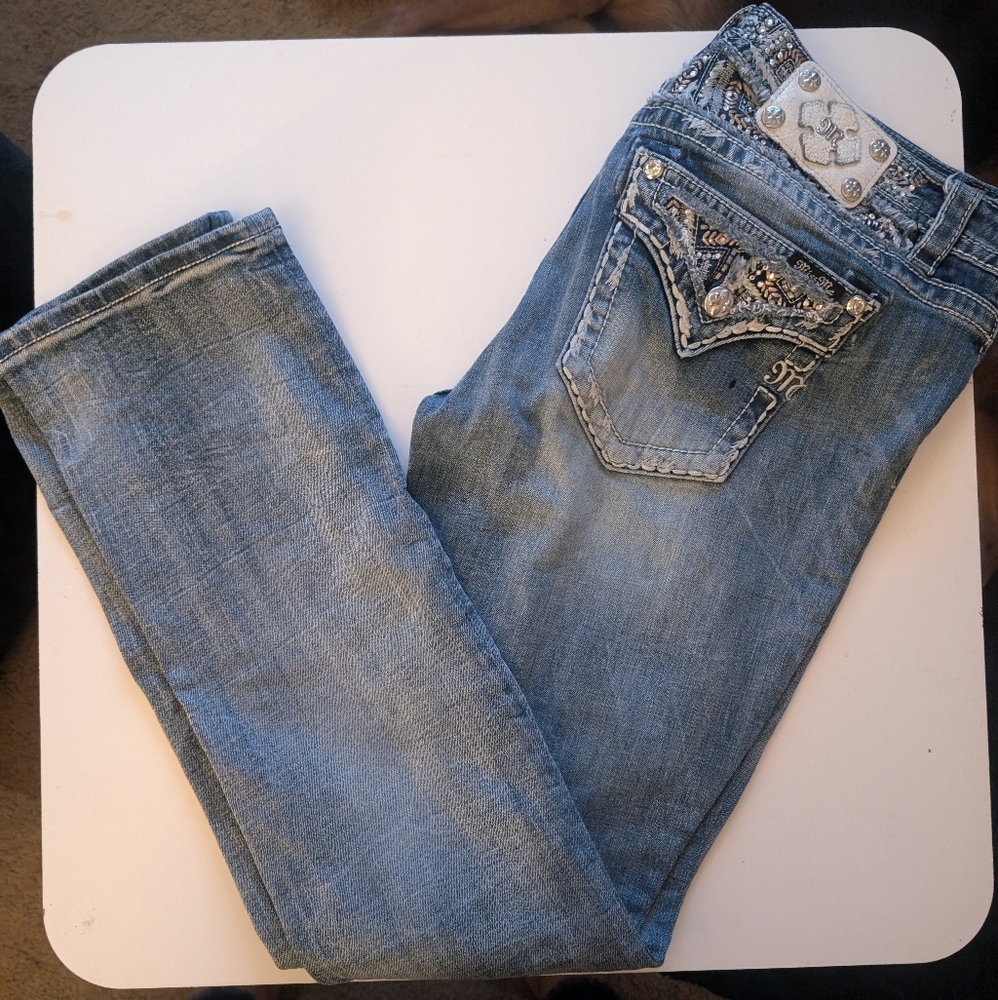 Miss Me Jeans size 31 easy straight leg mid rise